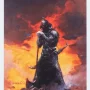 Frank Frazetta: Death Dealer III Revised Rainbow Lava Holofoil Art Print (Frank Frazetta)