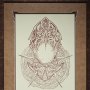 Court Of Dead: Death Mask Letterpress Art Print Framed (Tom Jilesen and David Igo)