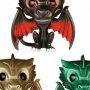 Drogon, Rhaegal & Viserion Metallic 3-PACK