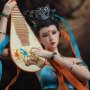 Dunhuang Music Goddess Blue