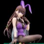 Elfine Phillet Wearing Flower's Purple Bunny Costume With Nip Slip Gimmick System