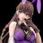 Elfine Phillet Wearing Flower's Purple Bunny Costume With Nip Slip Gimmick System