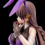 Elfine Phillet Wearing Flower's Purple Bunny Costume With Nip Slip Gimmick System