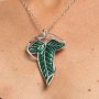 Elven Leaf Brooch & Chain (Sterling Silver)