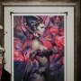 Court Of Dead: Gethsemoni The Queen Of The Dead Art Print Framed (Stanley Lau)