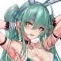 Green Twin Tail Bunny-chan Fishnet Tights (Sakiyamama)