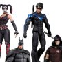 Batman Arkham City: Harley Quinn, Batman, Nightwing and Robin 4-PACK