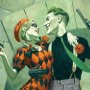Harley Quinn & Joker Lawless Love Art Print (Julian Totino Tedesco)