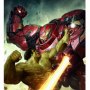 Marvel: Hulk Vs. Hulkbuster Art Print (Darren Tan)