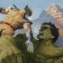 Hulk Vs. Wolverine Art Print Framed (Paolo Rivera)