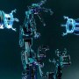 Iron Man Neon Tech With Suit-Up Gantry (Hot Toys)