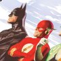 JLA Liberty And Justice Art Print (Alex Ross)