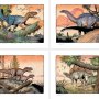 Dinosaur Series: Jurassic Era Art Print 4-SET (William Stout)