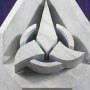 Klingon Emblem Stonework Faux Marble Bookend