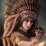 Mohegan Huntress Attire Indien Brown