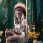 Mohegan Huntress Attire Indien White