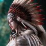 Mohegan Huntress Attire Indien White