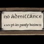 Lord Of The Rings: No Admittance Magnet