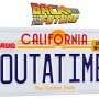 Back To The Future: ´Outatime´ DeLorean License Plate