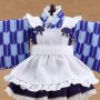 Outfit Set Decorative Parts For Nendoroid Dolls Japanese Style Maid Blue