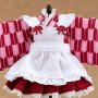Outfit Set Decorative Parts For Nendoroid Dolls Japanese Style Maid Pink