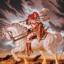 Red Sonja World On Fire Art Print (John Keaveney)