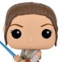 Star Wars: Rey With Lightsaber Battle Pose Pop! Vinyl