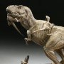 Jurassic Park: T-Rex Vs. Velociraptors Faux-Bronze