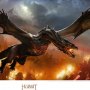 Hobbit: Smaug Over Lake Town Art Print (Gus Hunter)