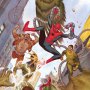 Spider-Man Vs. Sinister Six Art Print (Julian Totino Tedesco)