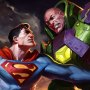 Superman Vs. Lex Luthor Art Print (Alex Pascenko)