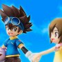 Digimon Adventure: Taichi Yagami, Hikari, Colomon And Nyaromon