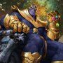 Thanos On Throne Variant  Art Print (Ian MacDonald And Doo-Chun)