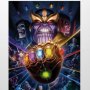 Thanos & Infinity Gauntlet Art Print (Fabian Schlaga)