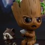 Thor, Rocket And Groot Cosbaby SET