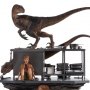 Jurassic Park: Velociraptors In Kitchen Diorama