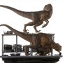 Velociraptors In Kitchen Diorama