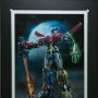 Voltron: Voltron Defender Of Universe Art Print Framed (Josh Nizzi)