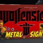 Wolfenstein New Colossus Metal Sign