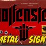 Wolfenstein New Colossus Metal Sign