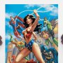 Wonder Woman #750 B Hall Of Justice Art Print (J. Scott Campbell)