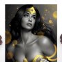 Wonder Woman Black & Gold Art Print (Warren Louw)