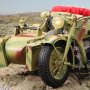 Zündapp KS750 Motorcycle With Sidecar Camo