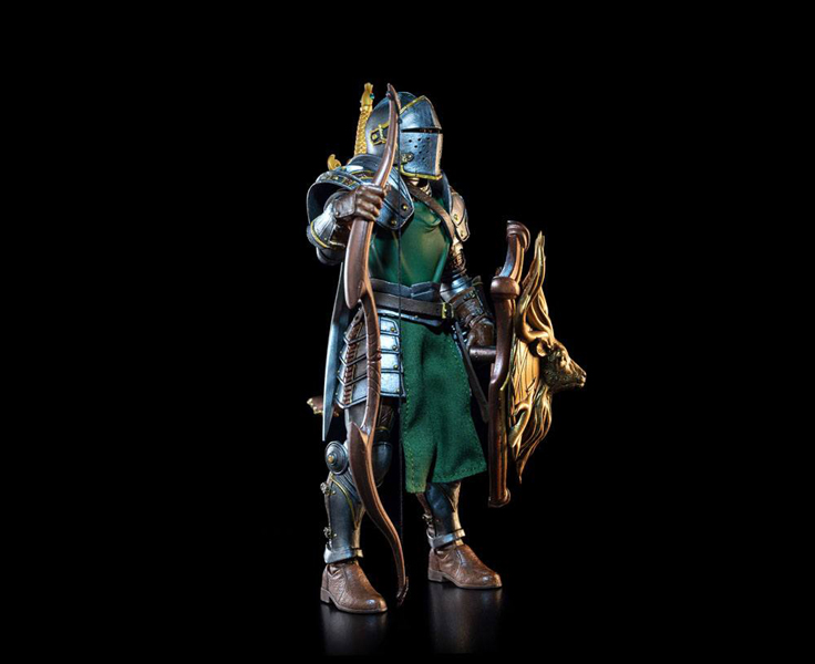 thumbnail image 2 of Custom Wired Cape For Mythic Legions Xylernian Guard & 1.0 Elf - 1:12 Scale (Gold & Green) 2 of 6